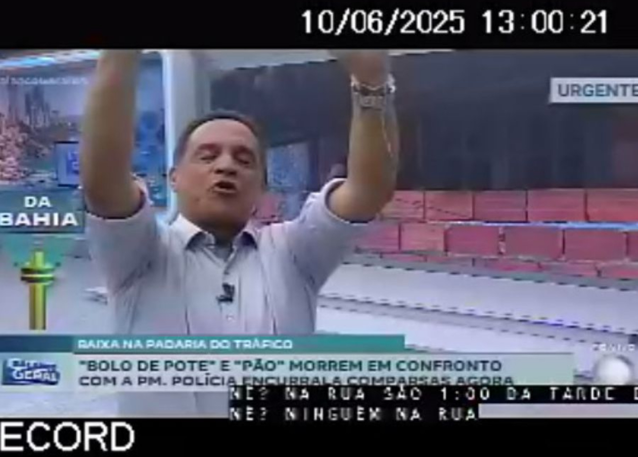 Imagem de Gafe no ar: Apresentador da Record mente audiência e comemora a própria derrota 