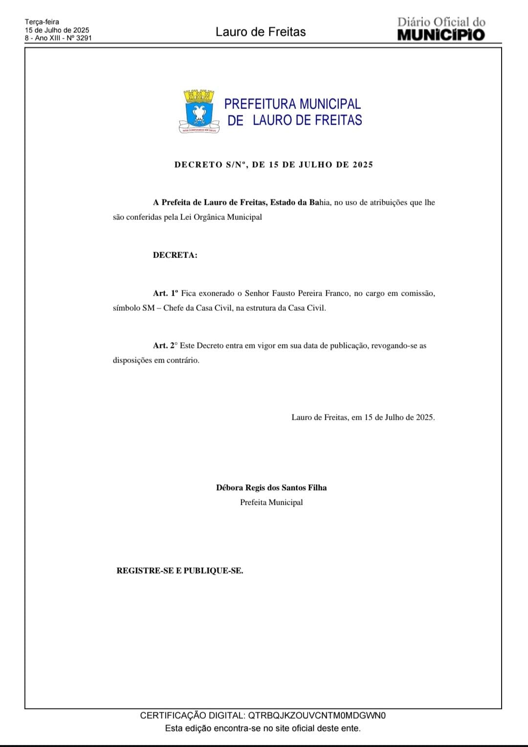 Imagem de Mais um troca troca em Lauro de Freitas